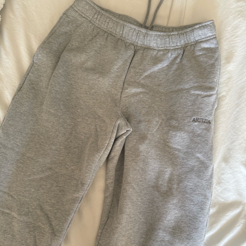 Aritzia Grey Boxy Zip Hoodie and Sweatpant Set - Picture 7 of 7